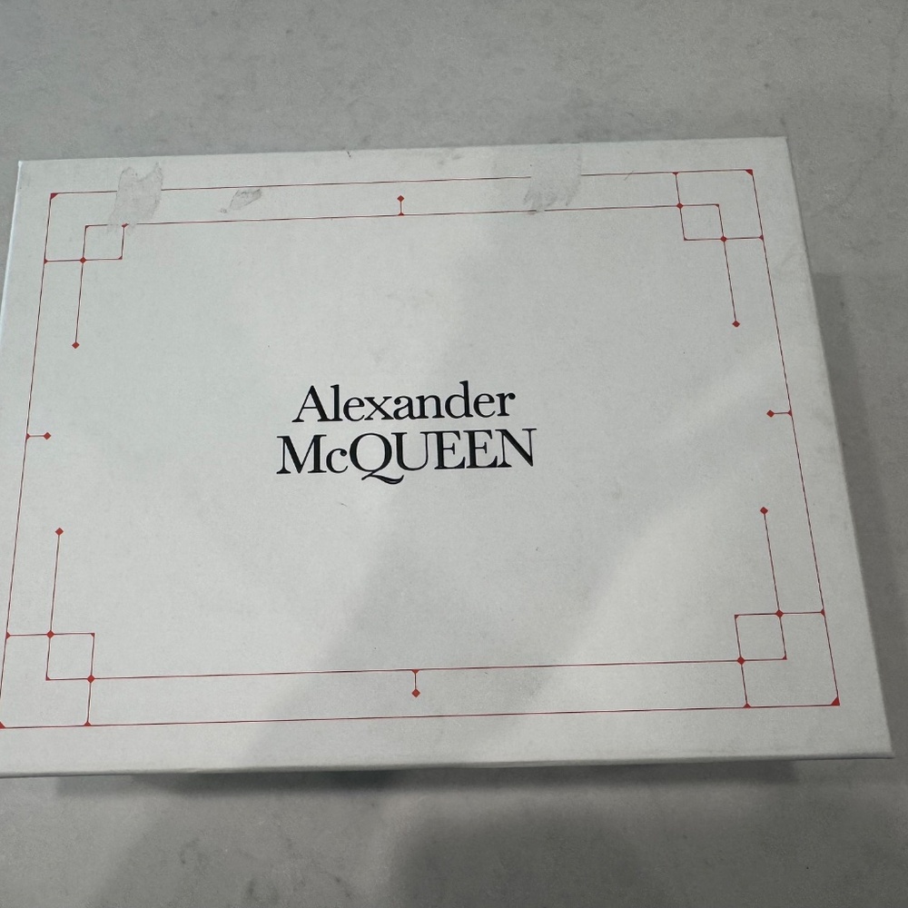 NEW in box Alexander McQueen Rubber sandal size EU 38.5 US 8.5 8 Lilac Silver - Picture 2 of 10